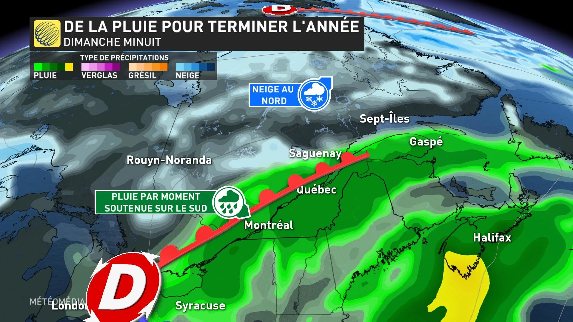 De la pluie pour terminer l-année - Minuit