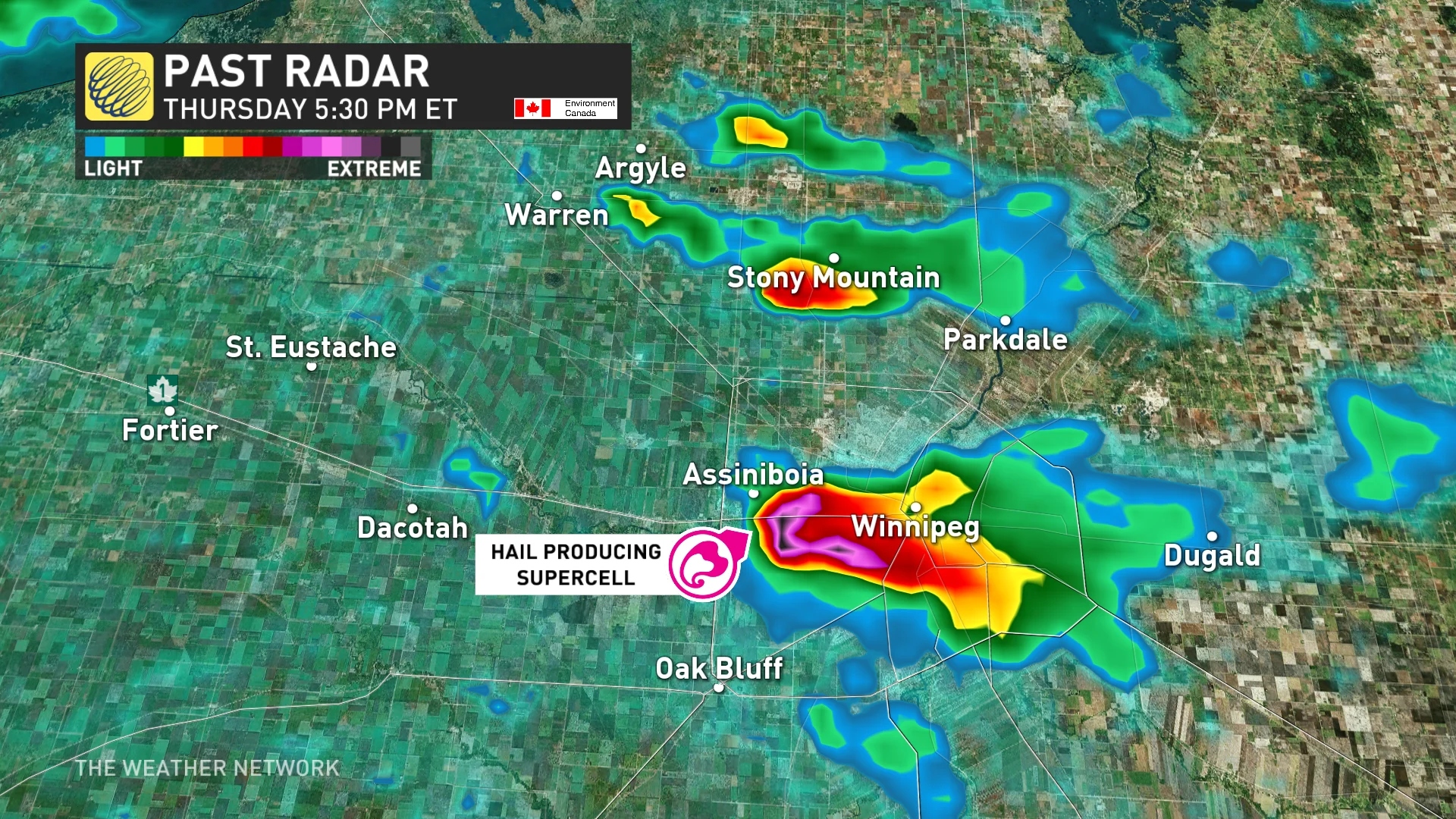 Radar - Manitoba Hail - May16