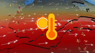 Occurrences of abnormal fall heat increases in Quebec in the autumn