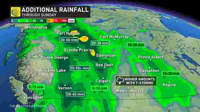 The Weather Network - Weekend downpours continue for parts of B.C