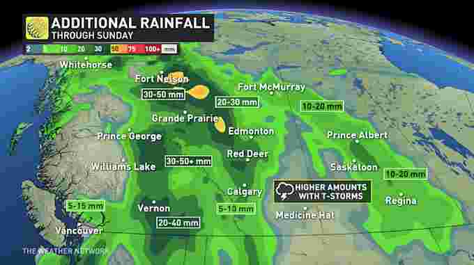 The Weather Network - Weekend downpours continue for parts of B.C