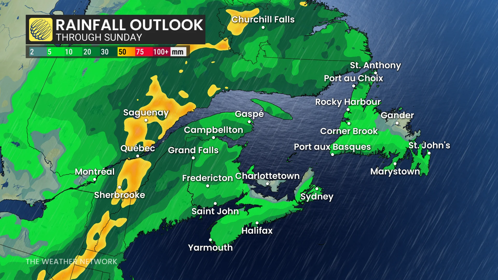 Baron - Atlantic Canada rainfall outlook - May 30
