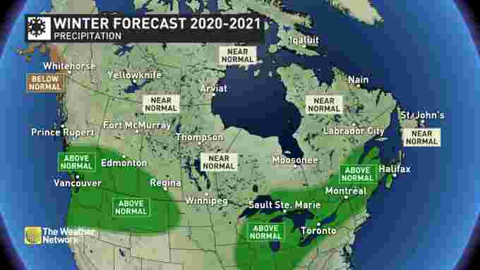 Winter 2021 Precipitation Forecast