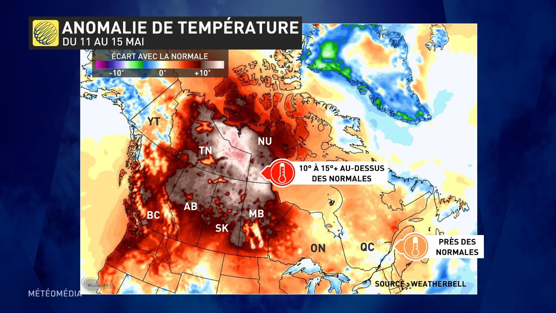 Anomalie de température