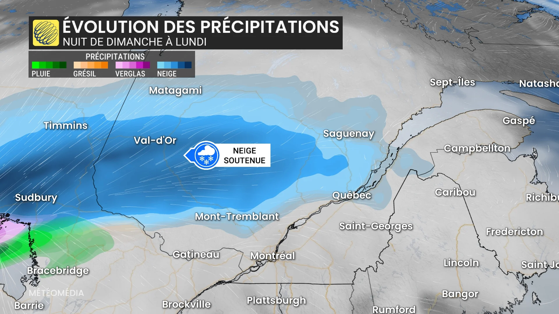 Tempête hivernale : le nord-ouest du Québec sous la neige