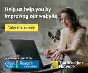 Help use improve The Weather Network website. Take the survey.