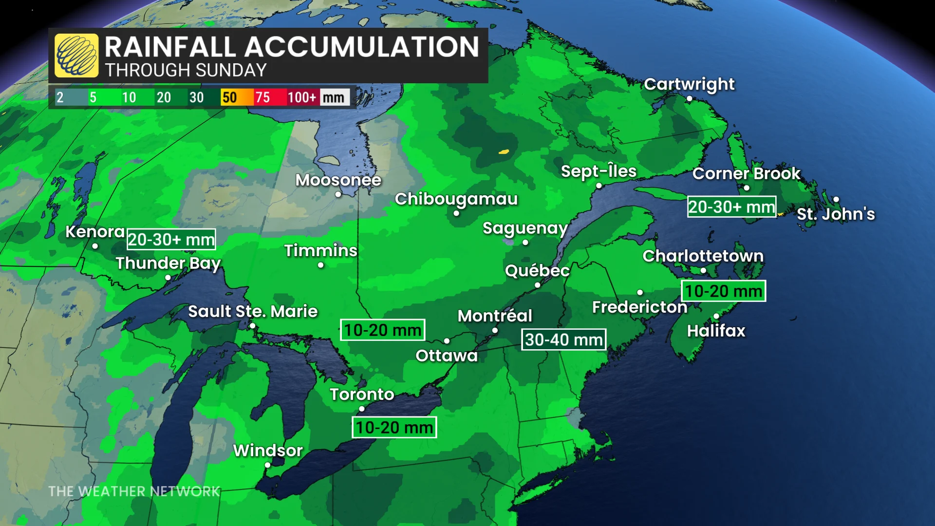 Baron - Ontario rain through Sunday - July 16