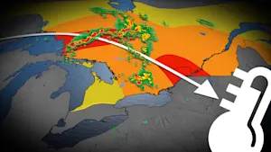 Quebec: A threat of severe storms and a tornado for some areas on Tuesday. Timing, here