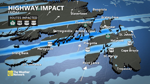 Travel Remains Dangerous As Powerful Snow Squalls Hit Newfoundland ...