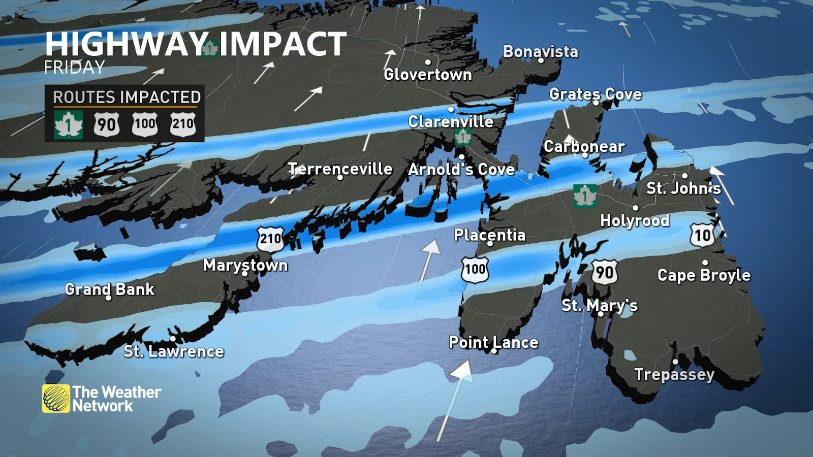 Newfoundland highway impacts