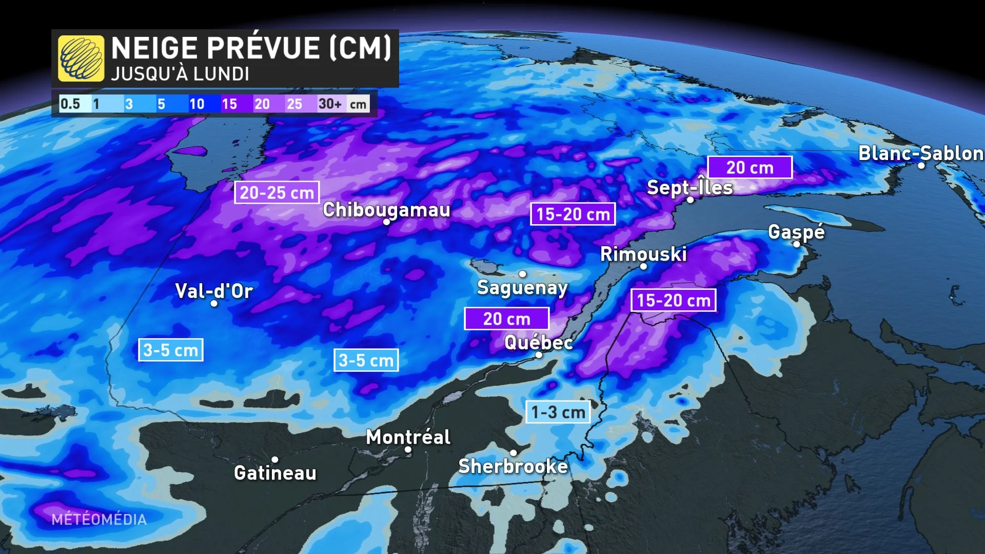 neige dimanche à lundi