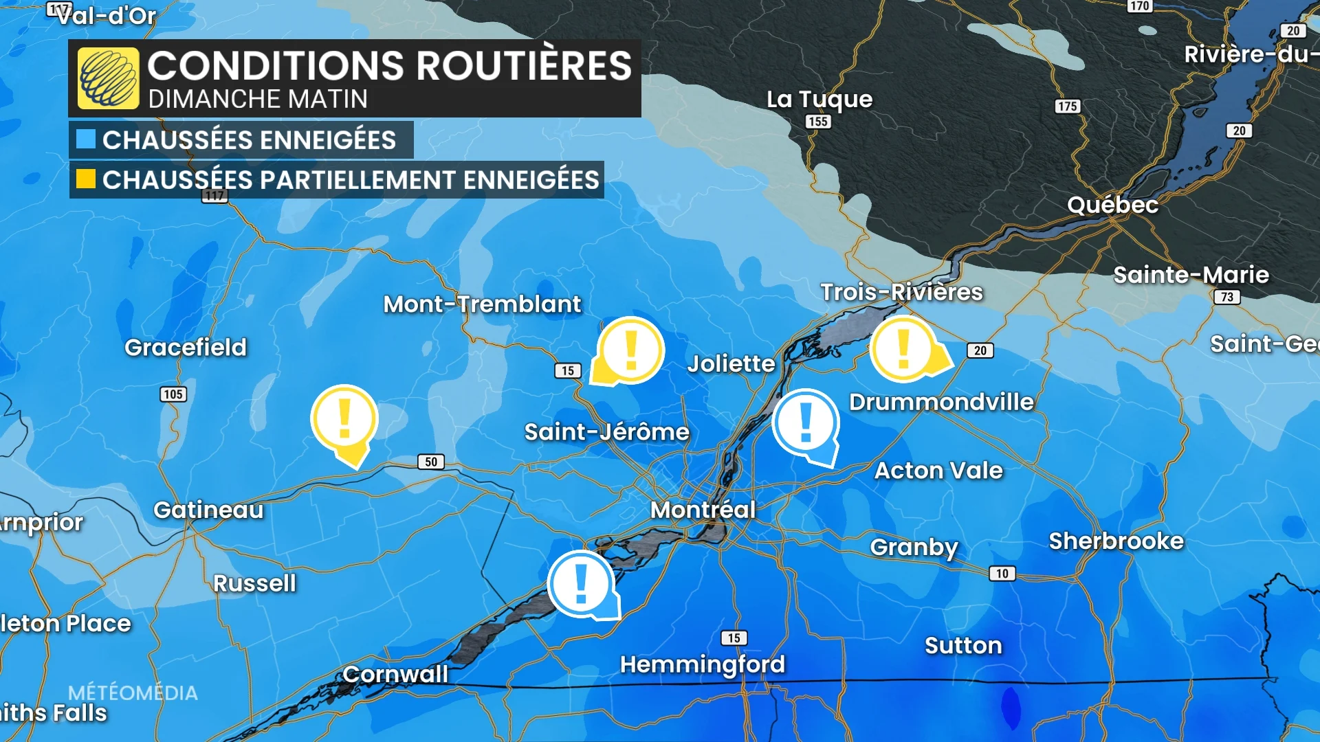 Jusqu'à 15 cm : il ne faudra pas sous-estimer la prochaine neige au Québec