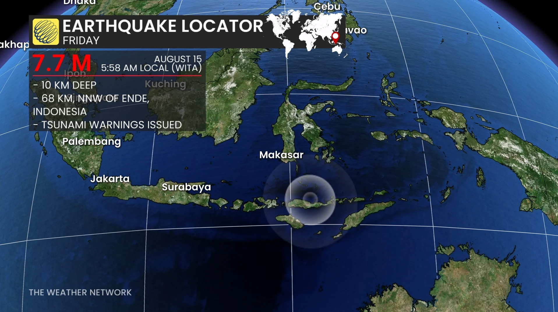 Indonesia Earthquake August 14 2026