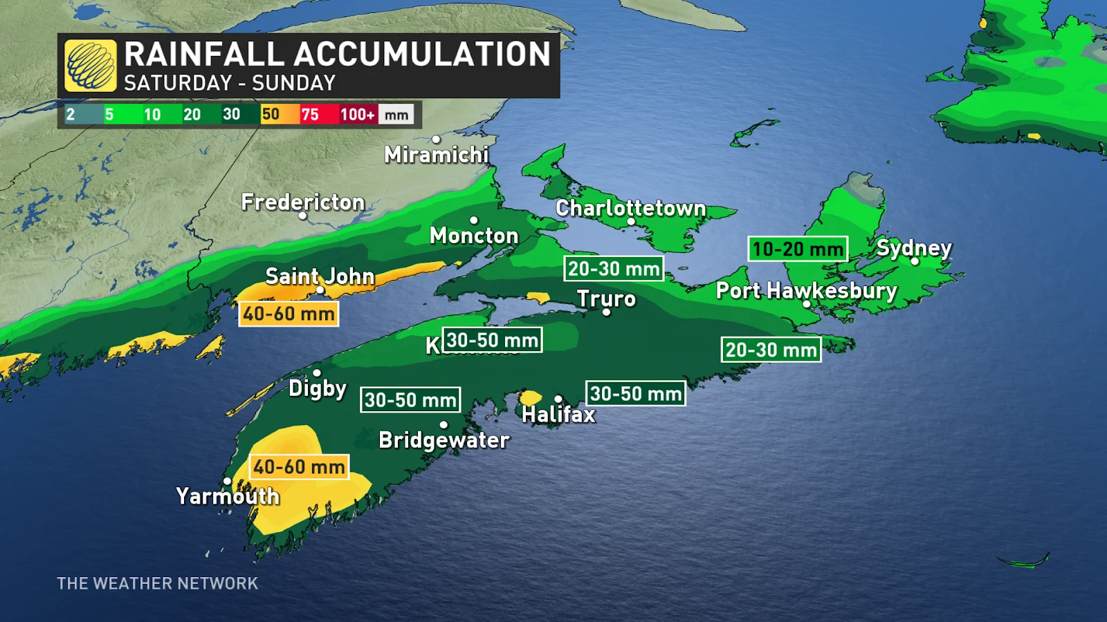 Maritimes rainfall