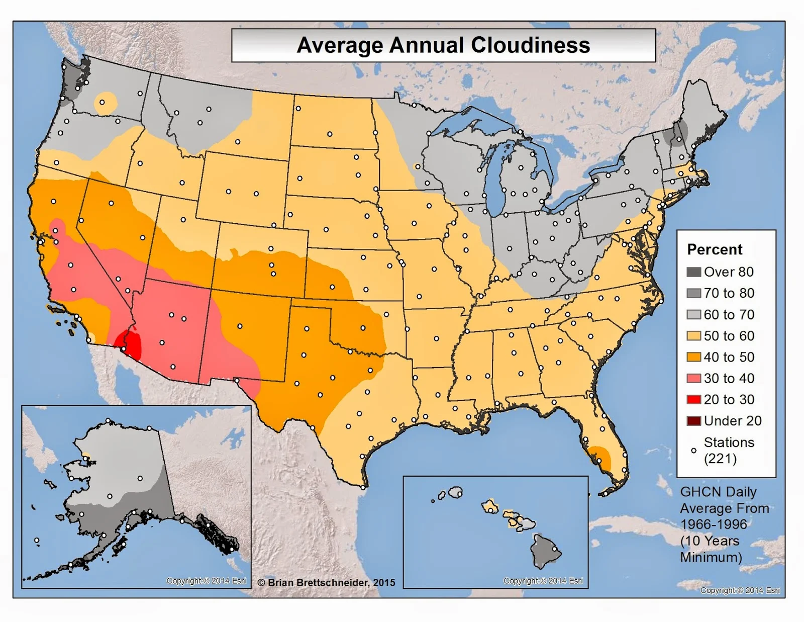 US Cloudiness Annual