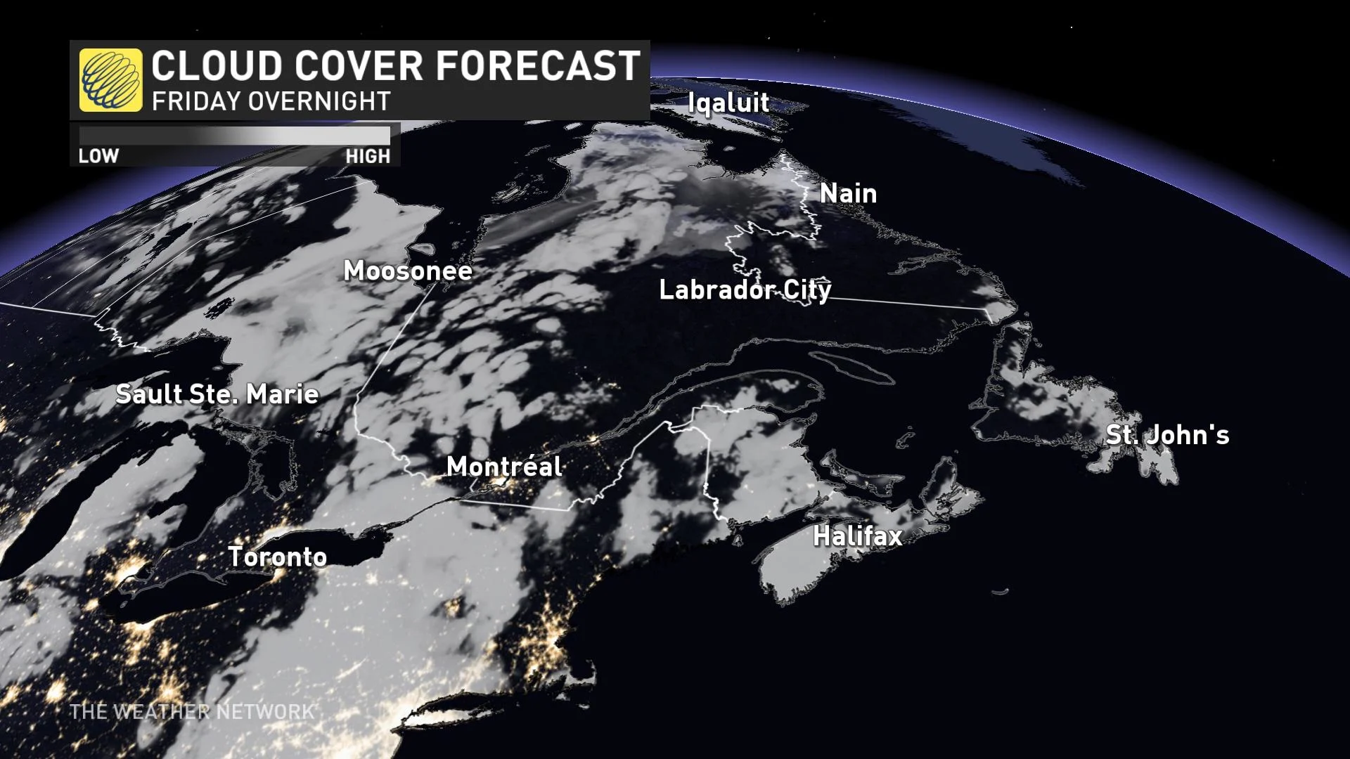 10 maja 2024 r. Chmury zorzy polarnej we wschodniej Kanadzie