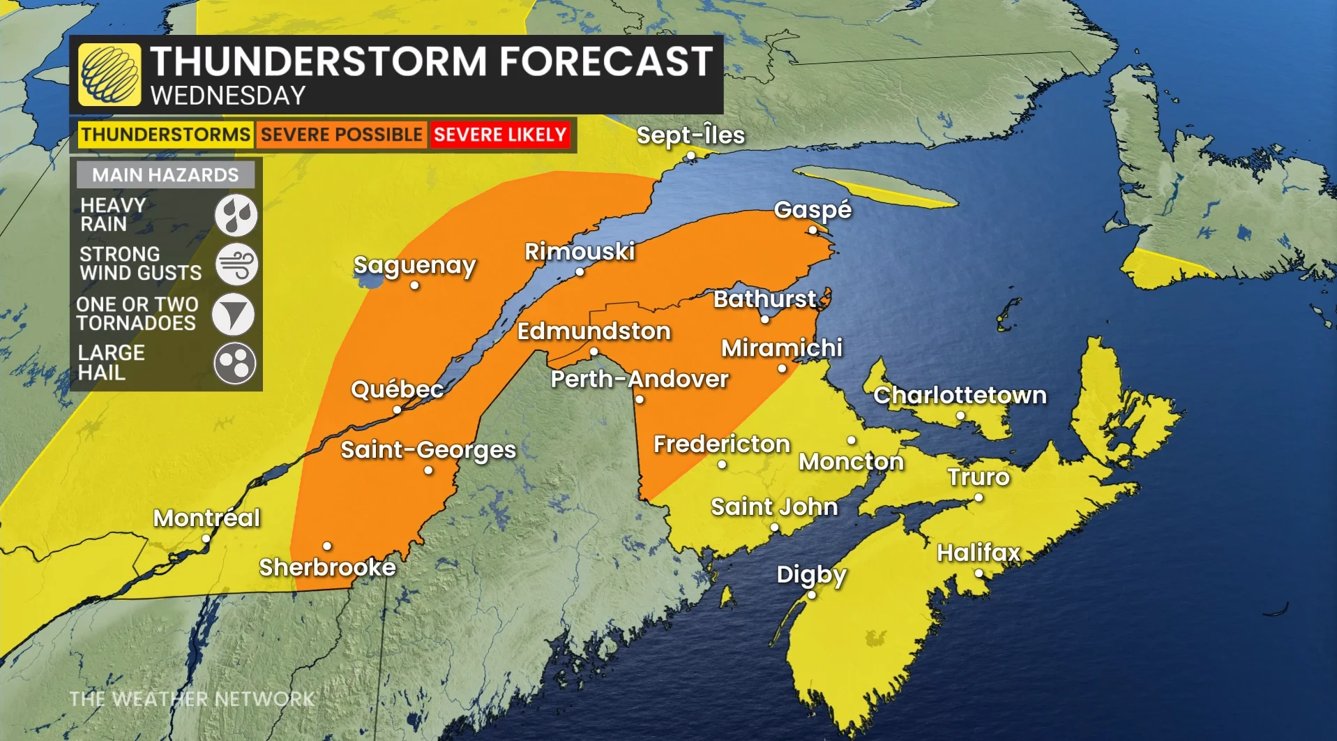 Baron - Atlantic thunderstorm risk UPDATED - July 22