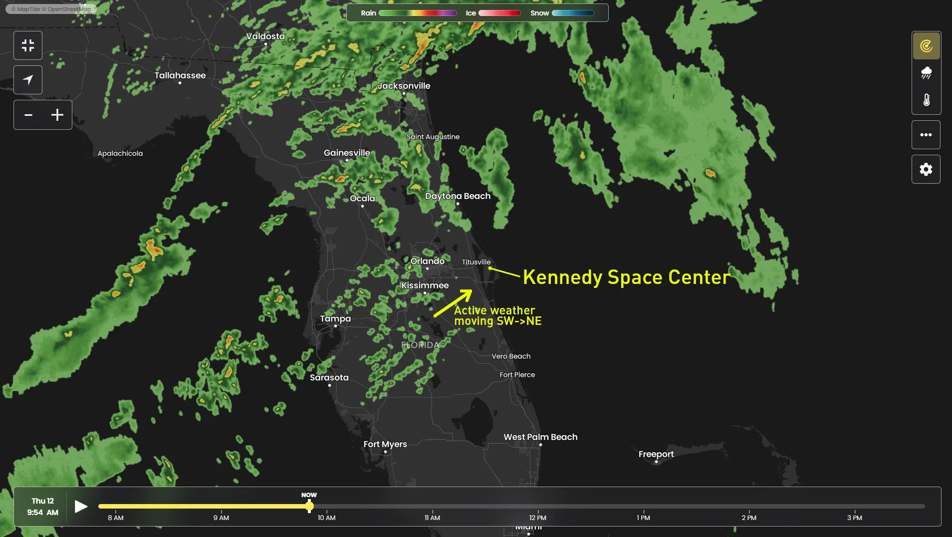 Weather radar TWN-Florida-Oct122023-Psyche-Delay-Annotated