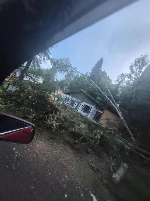 House, Quebec, Storm, Destroyed, Wind, July 24, 2025. (Sent to MeteoMedia by Simon Therrien)