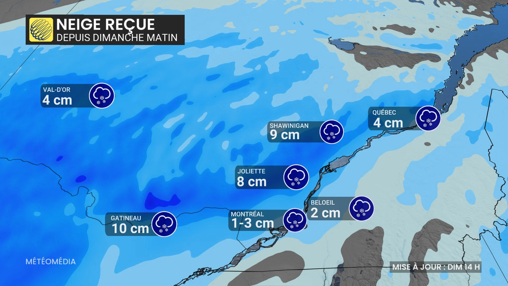 30 novembre : neige prévue