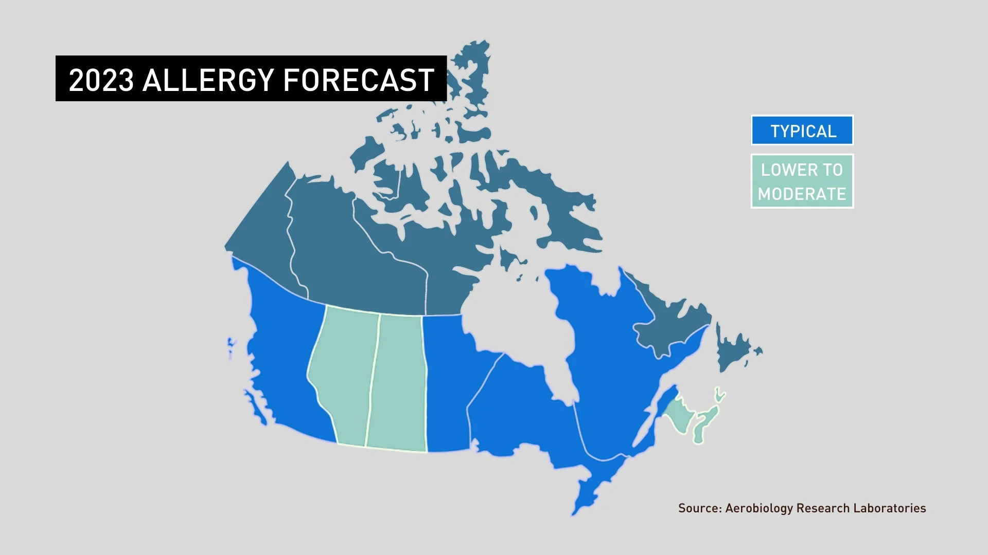 Allergy graphic map