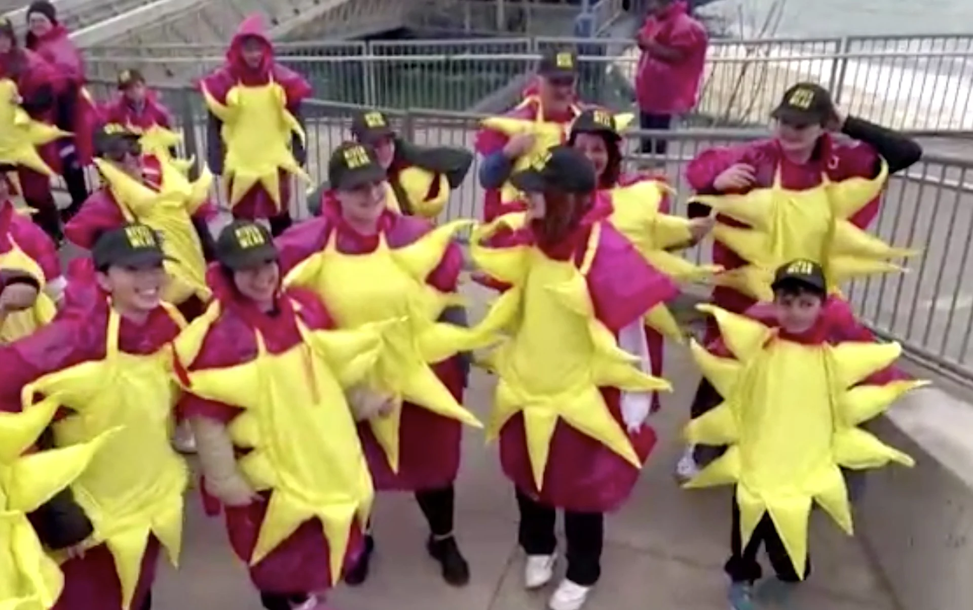 Niagara Falls breaks world record for most people dressed as the sun