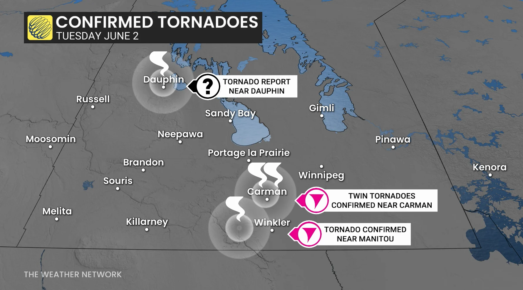Baron - Manitoba confirmed tornadoes - June3