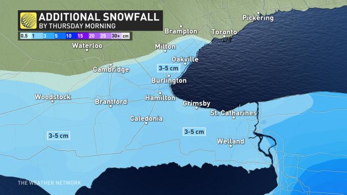 The Weather Network Snow Lingers Through The Overnight For Parts Of The Greater Toronto Area