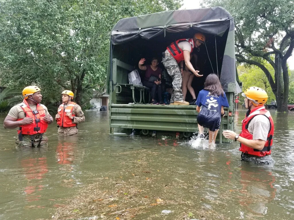 (Texas National Guard/Flickr) Texas National Guard evacuating residents Hurricane Harvey 2017