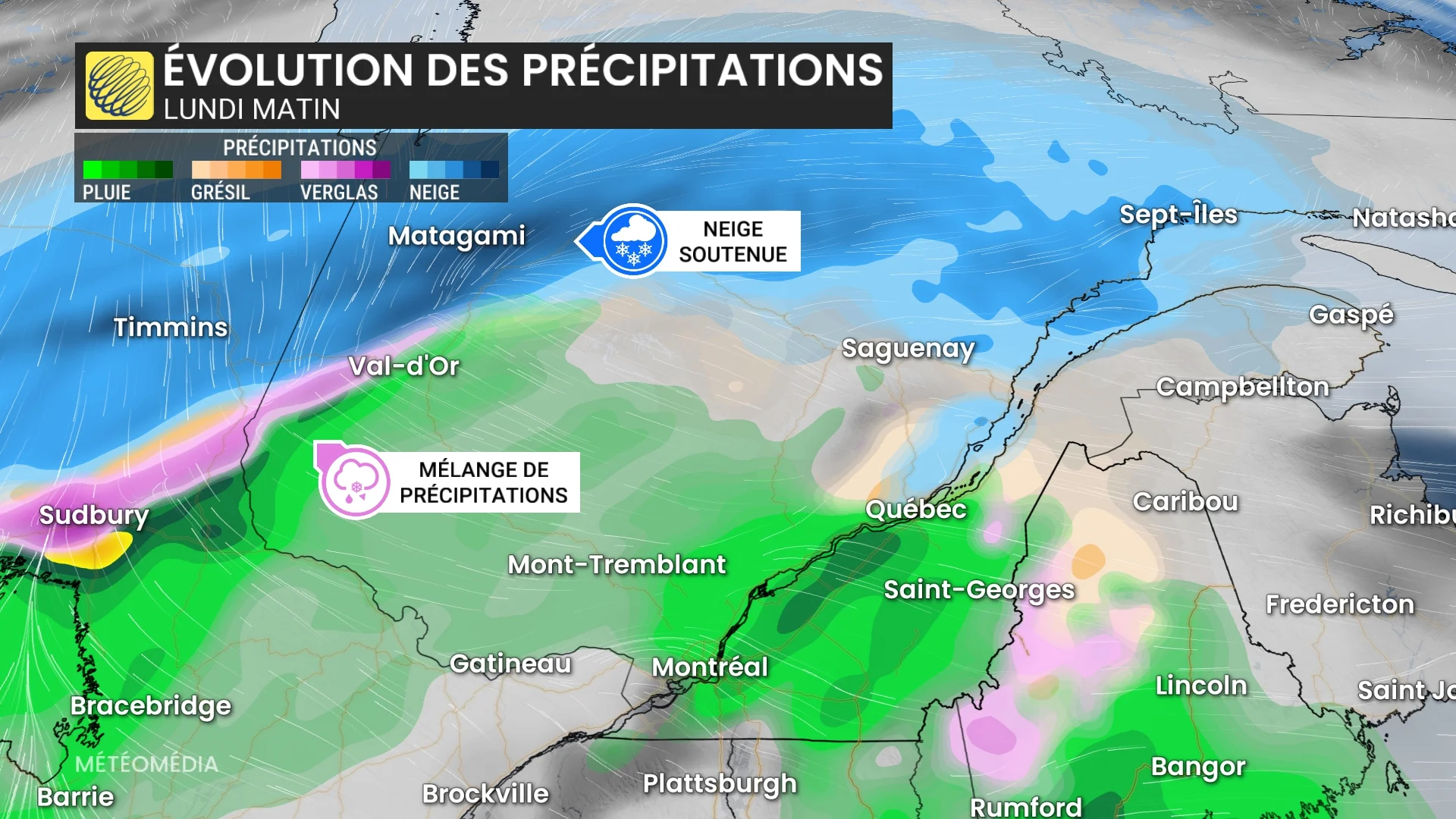 Tempête hivernale : le nord-ouest du Québec sous la neige