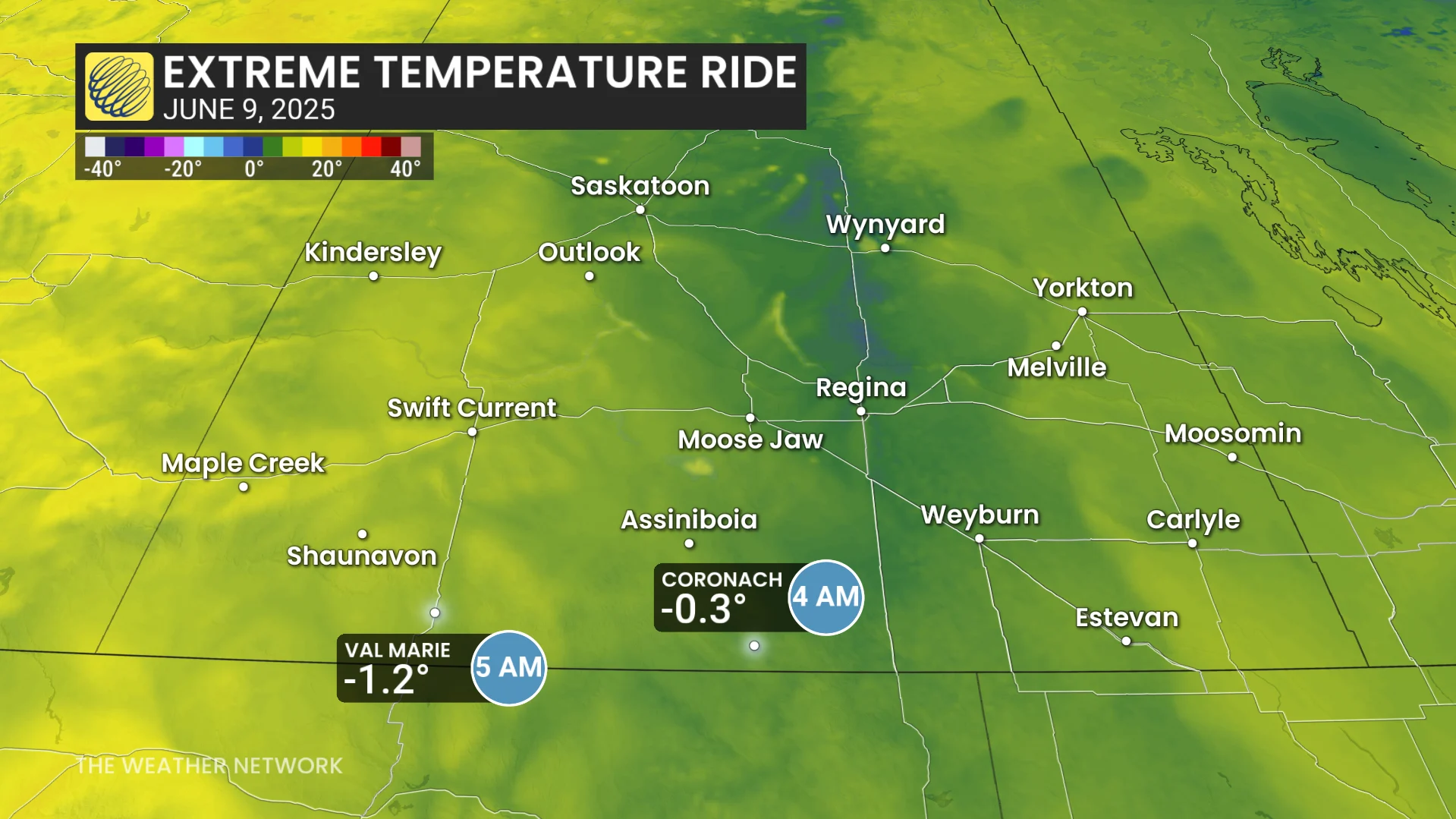 Baron - Saskatchewan temperature swing - June9