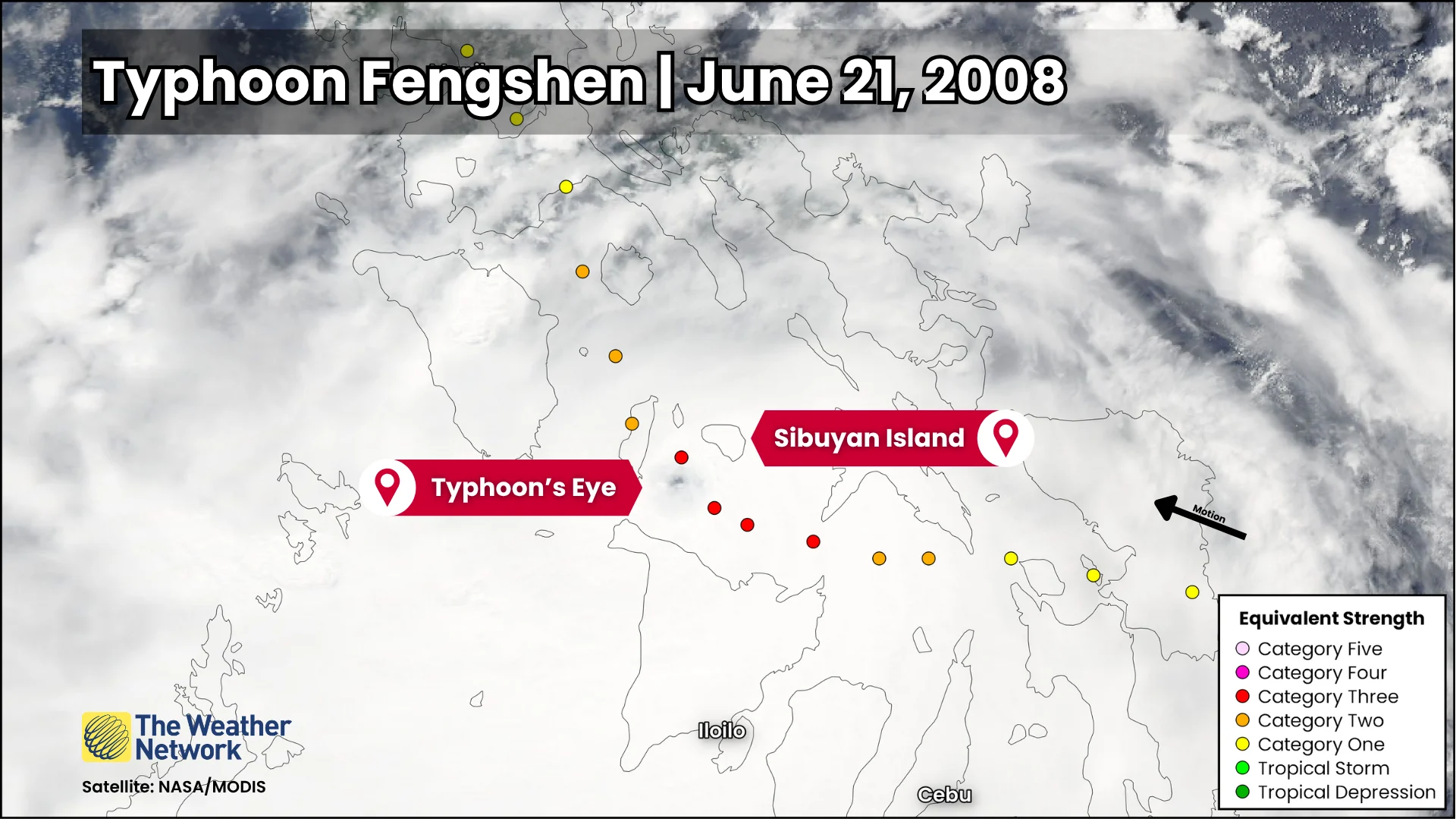 Typhoon Fengshen Philippines Satellite 2008