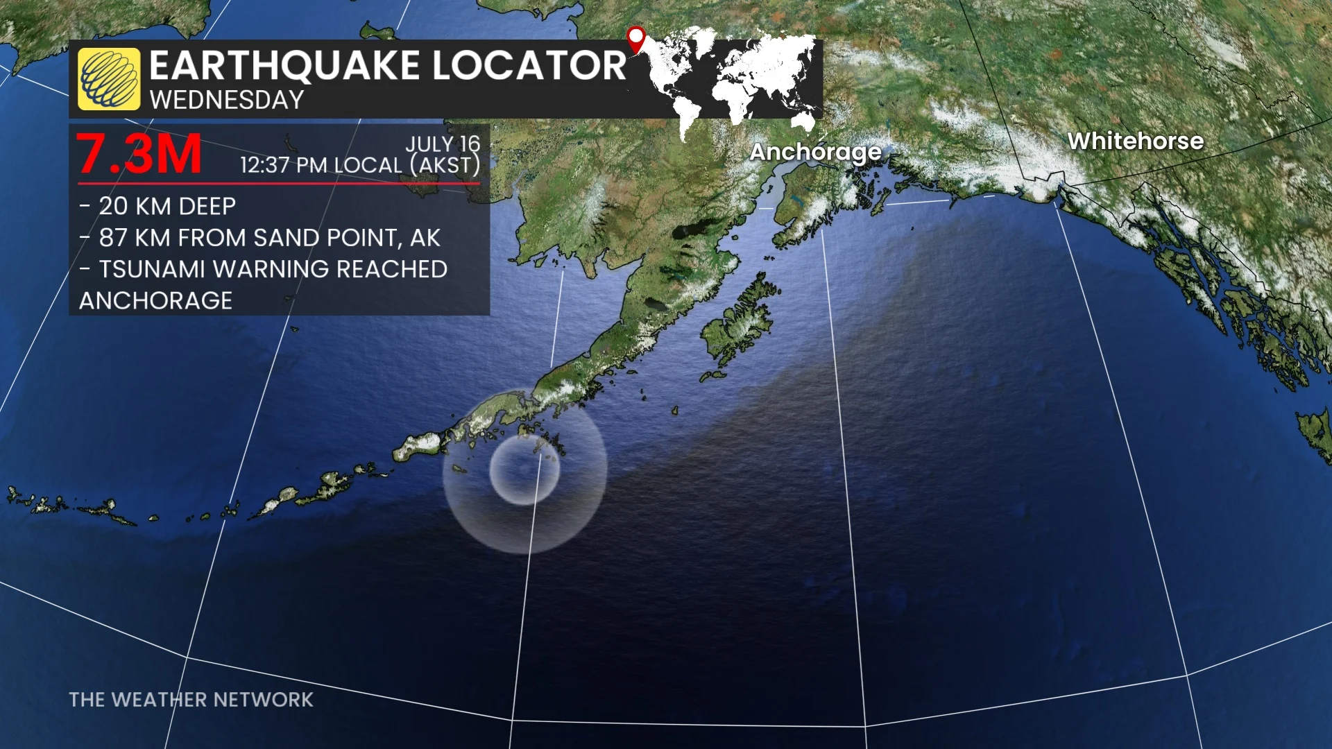 Alaska earthquake locator July 16