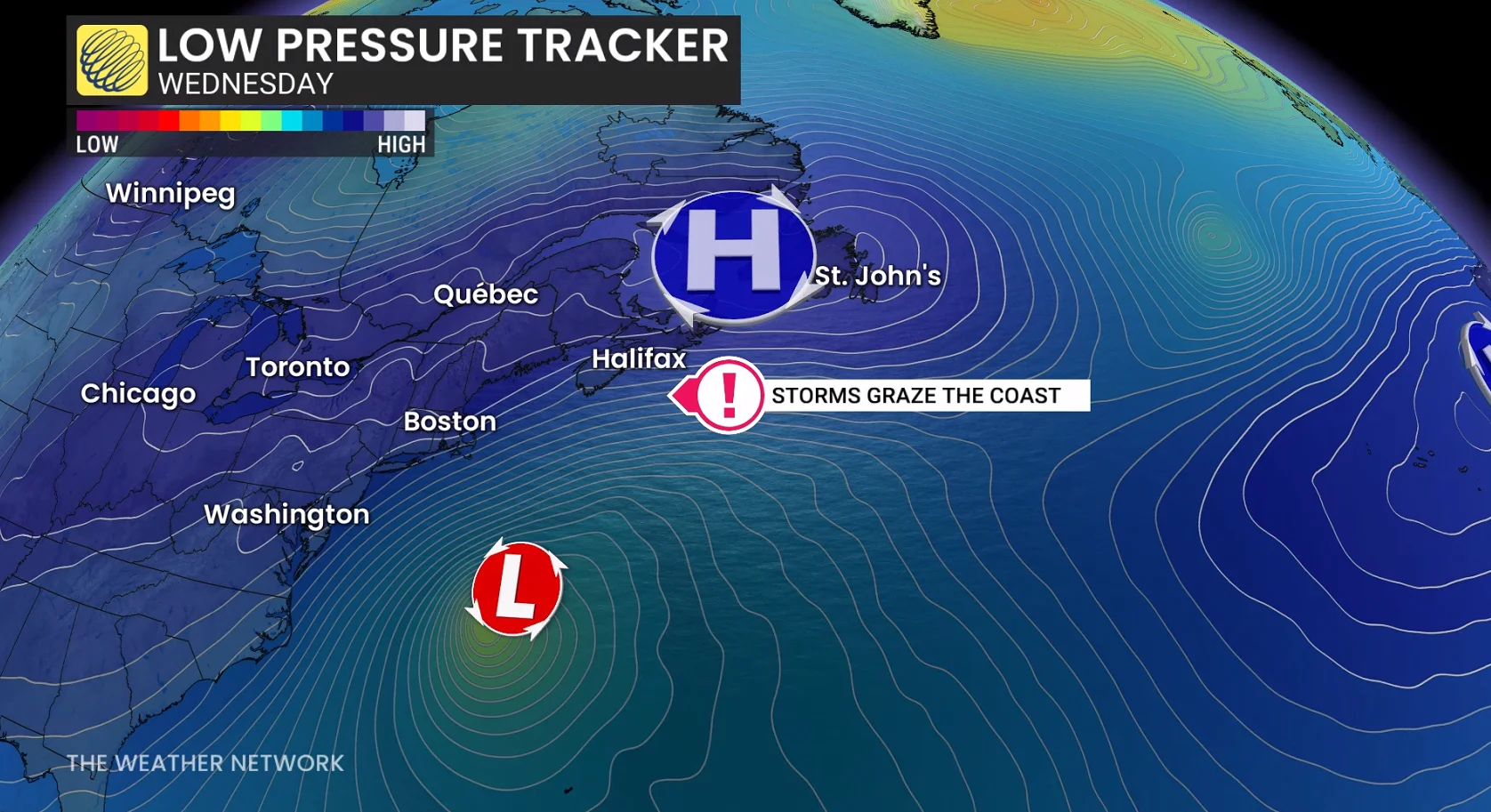 Atlantic Canada Pressure Tracker