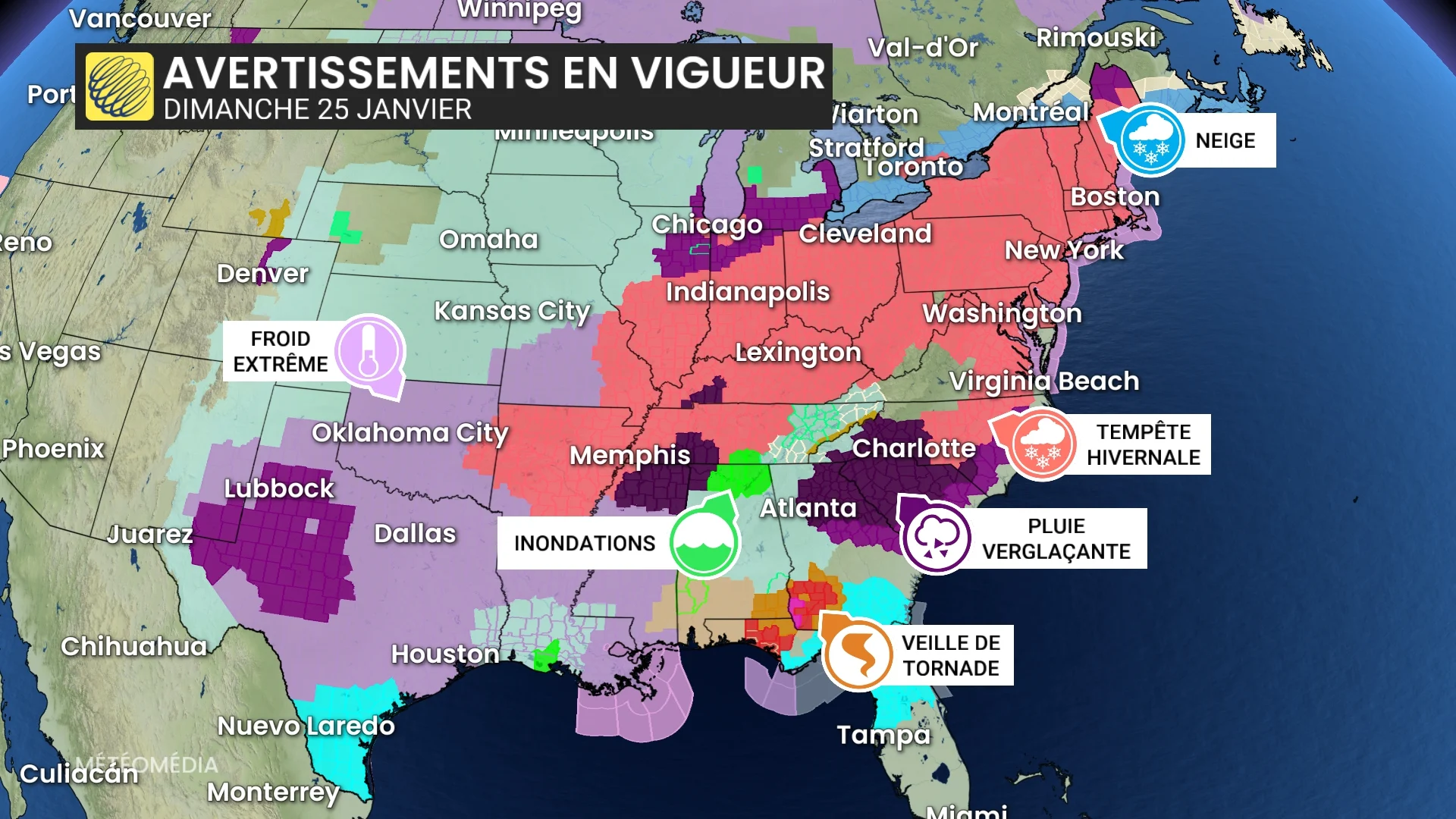 Tempête aux États-Unis