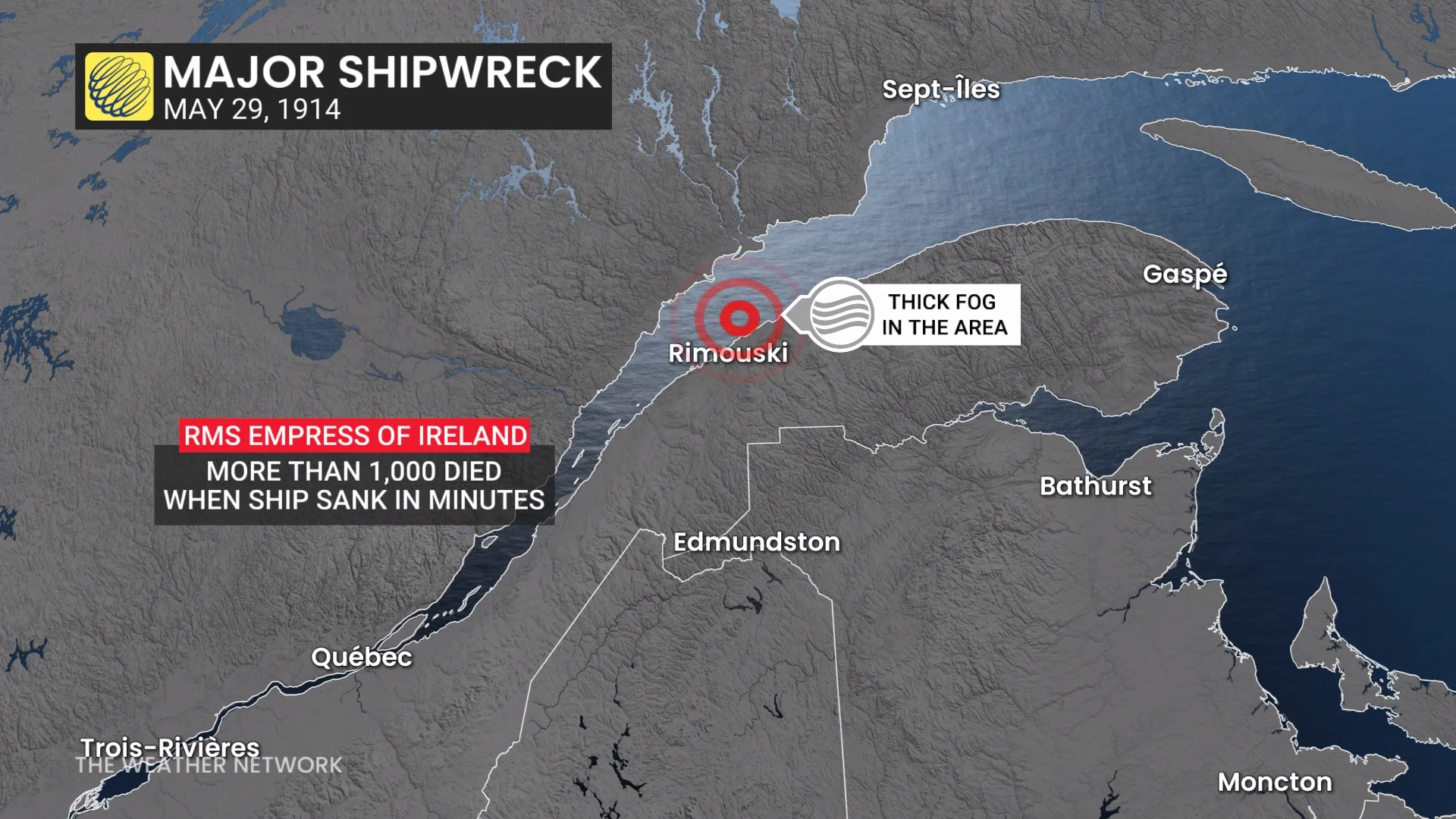 RMS Empress of Ireland Shipwreck Locator