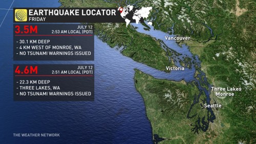 The Weather Network Magnitude4.6 earthquake hits Seattle area, felt