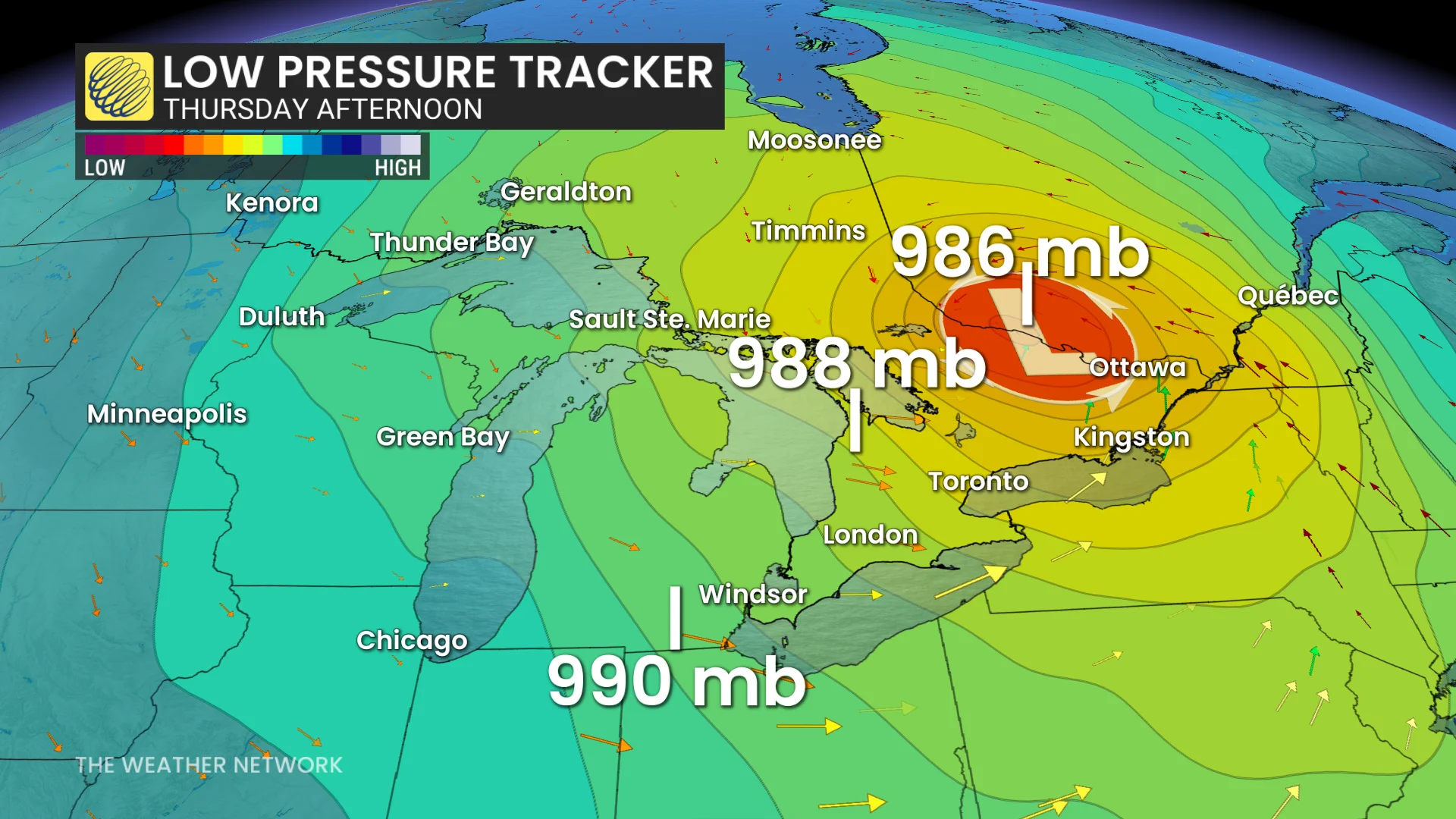 Baron - Ontario low pressure tracker - June 16