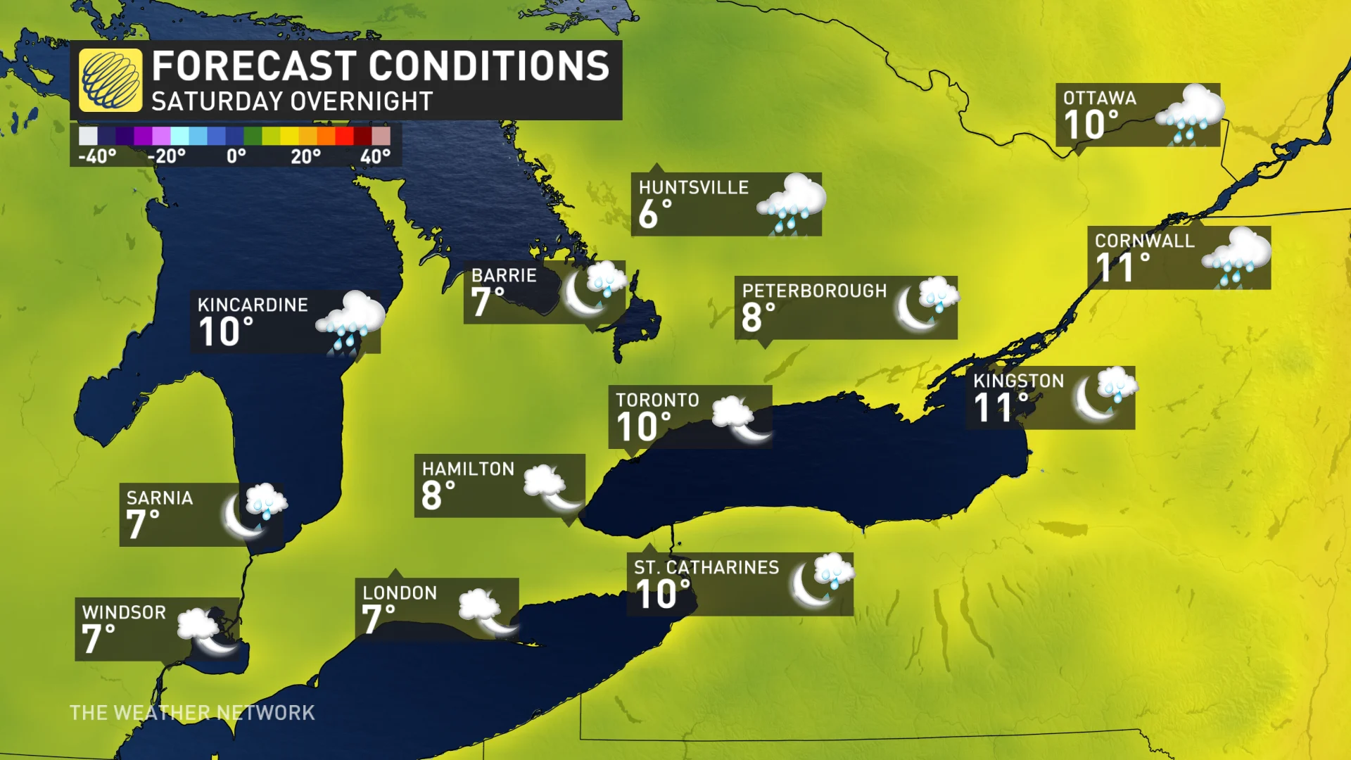 Baron - Saturday overnight temps ON