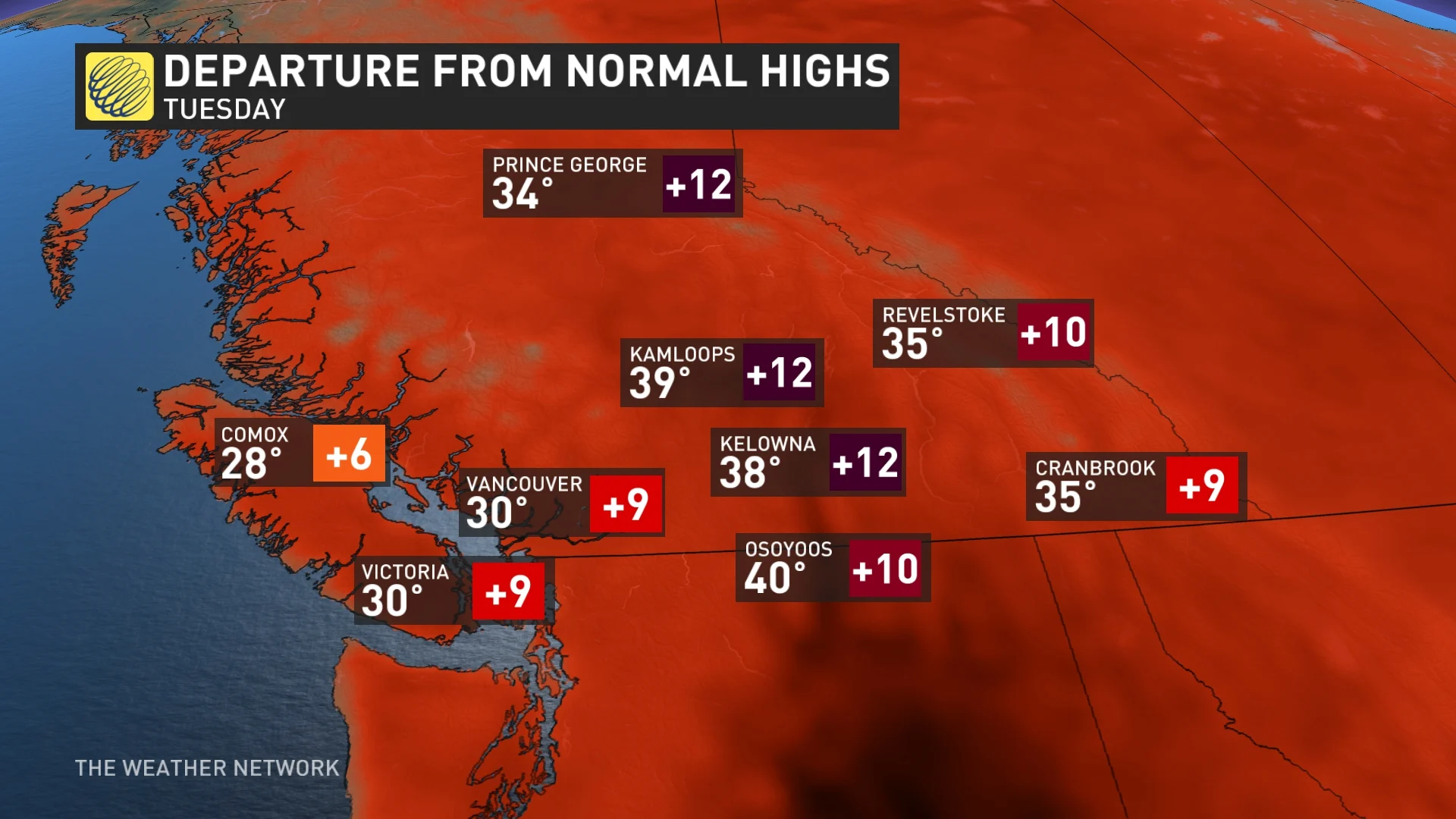 B.C. temp contrast/from departures Tuesday_July 7