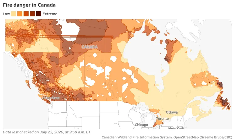 CBC - Fire danger in Canada - Graeme Bruce