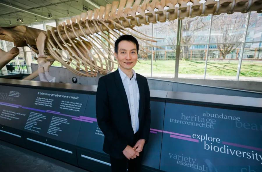 William Cheung, a marine biologist at UBC, analyzed 340 menus from restaurants in the Vancouver area between 1880 and 2021 as he searched for alternate data sets to determine how climate change will affect fish populations. (Gian Paolo Mendoza/CBC)