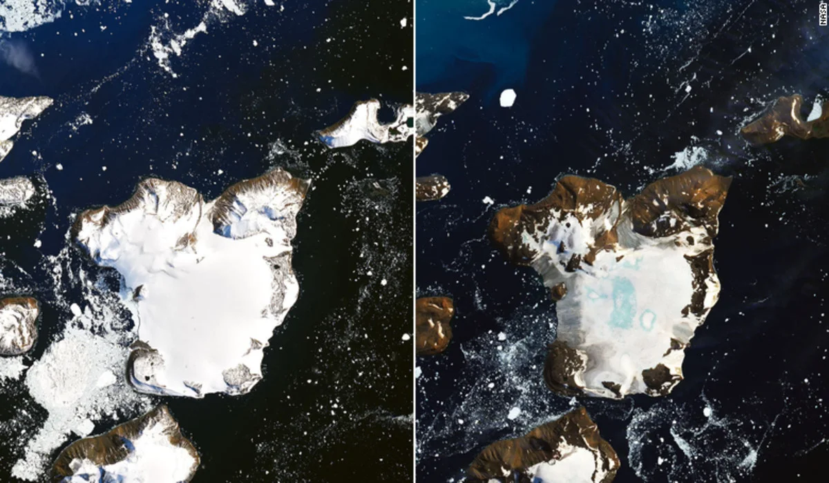 Près du quart de la glace d'une île en Antarctique a fondu en neuf jours