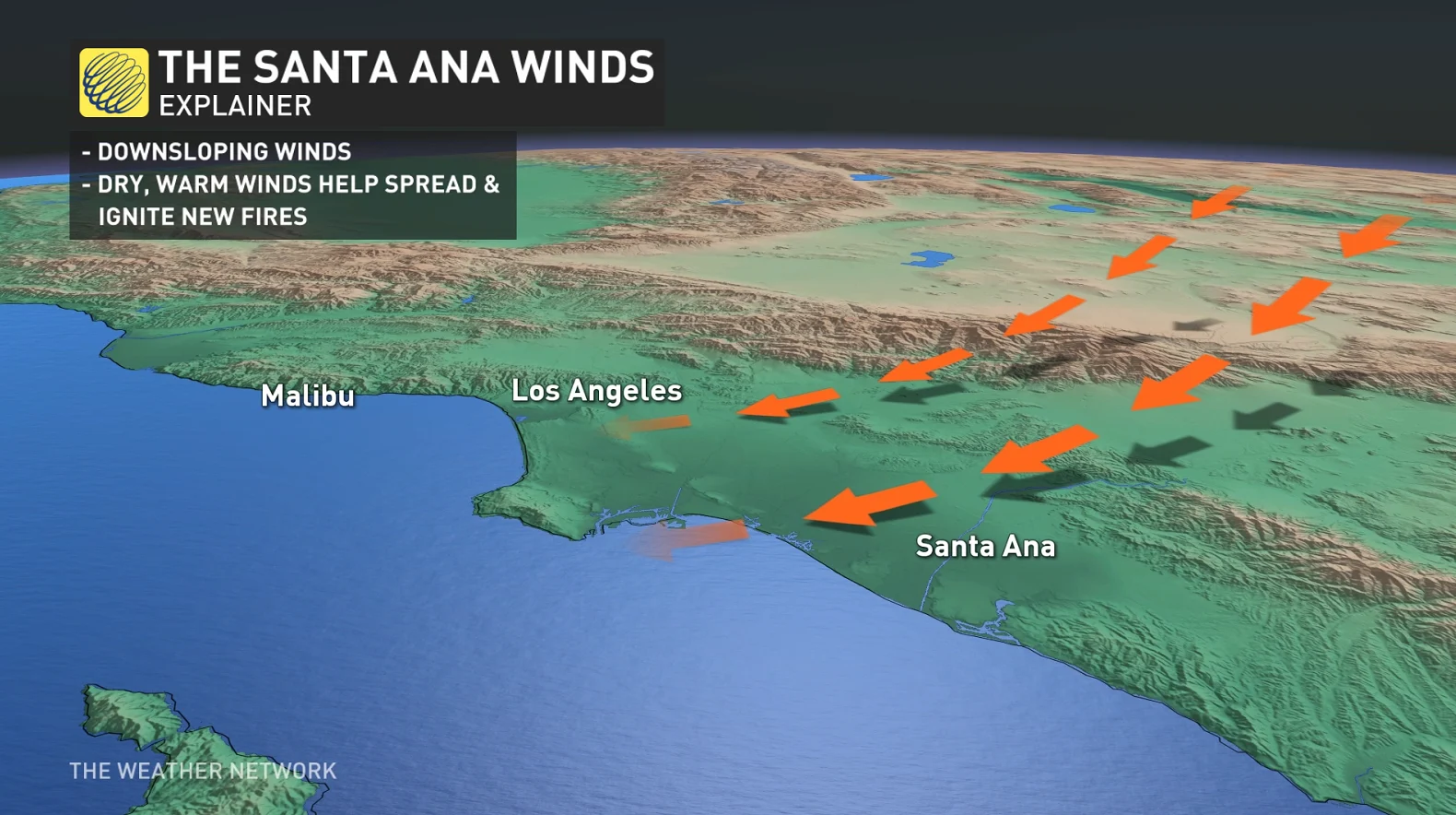 How Santa Ana winds fuelled the deadly fires in Southern California ...