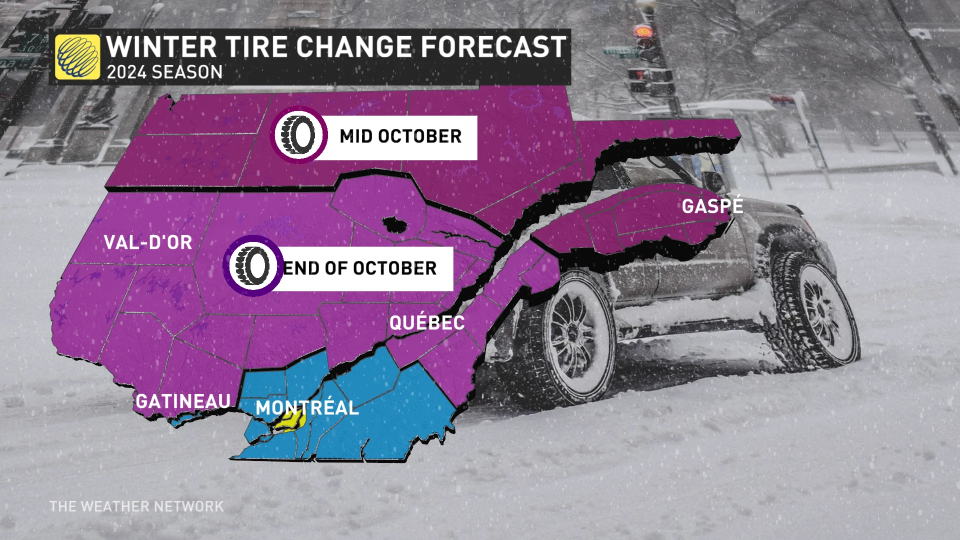 When can Quebec expect to switch over to winter tires? The Weather
