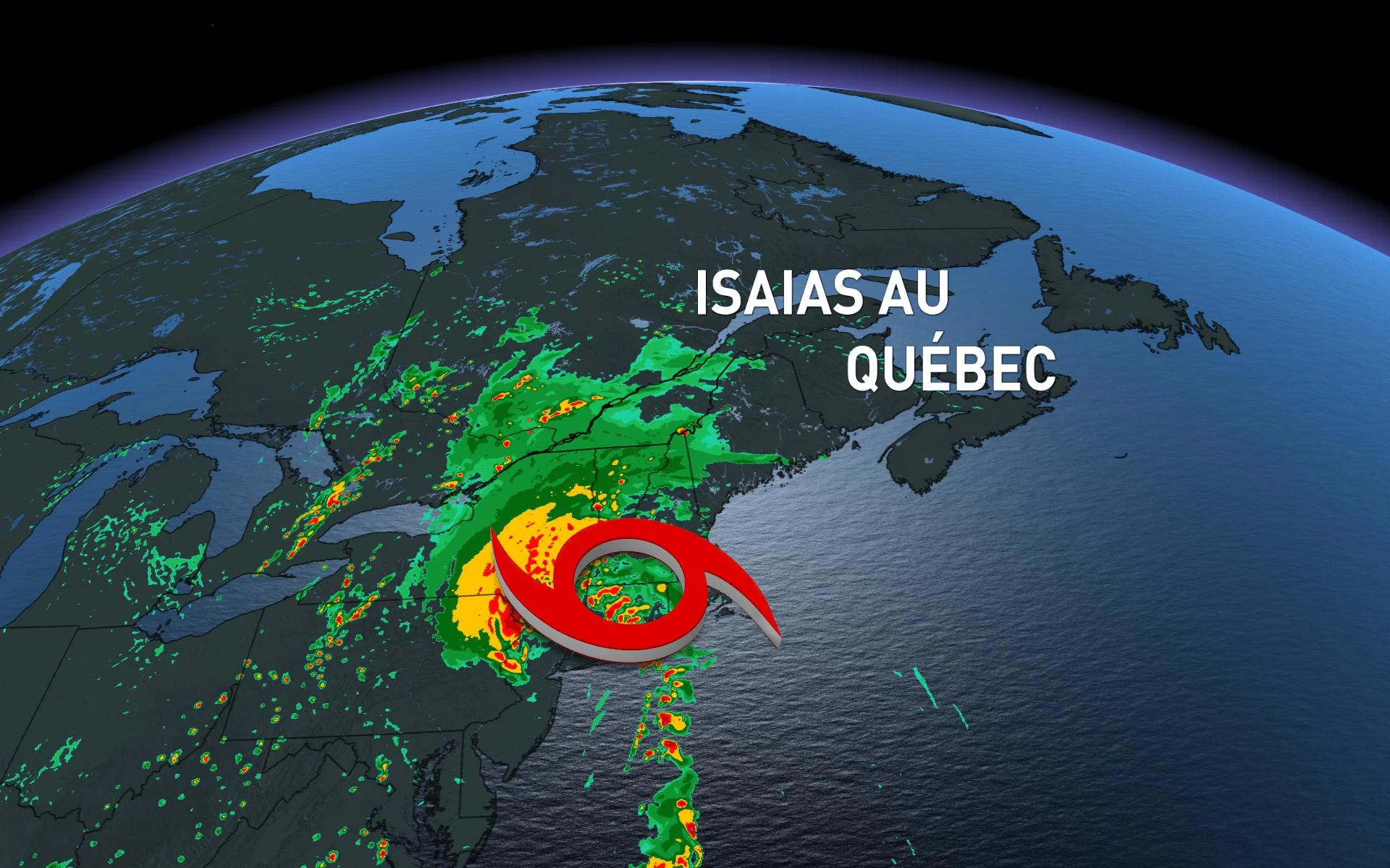 Le Québec subit les effets de la tempête Isaias