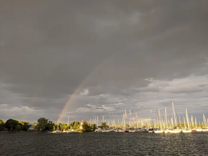 Photos: Double rainbow lights up Toronto skyline