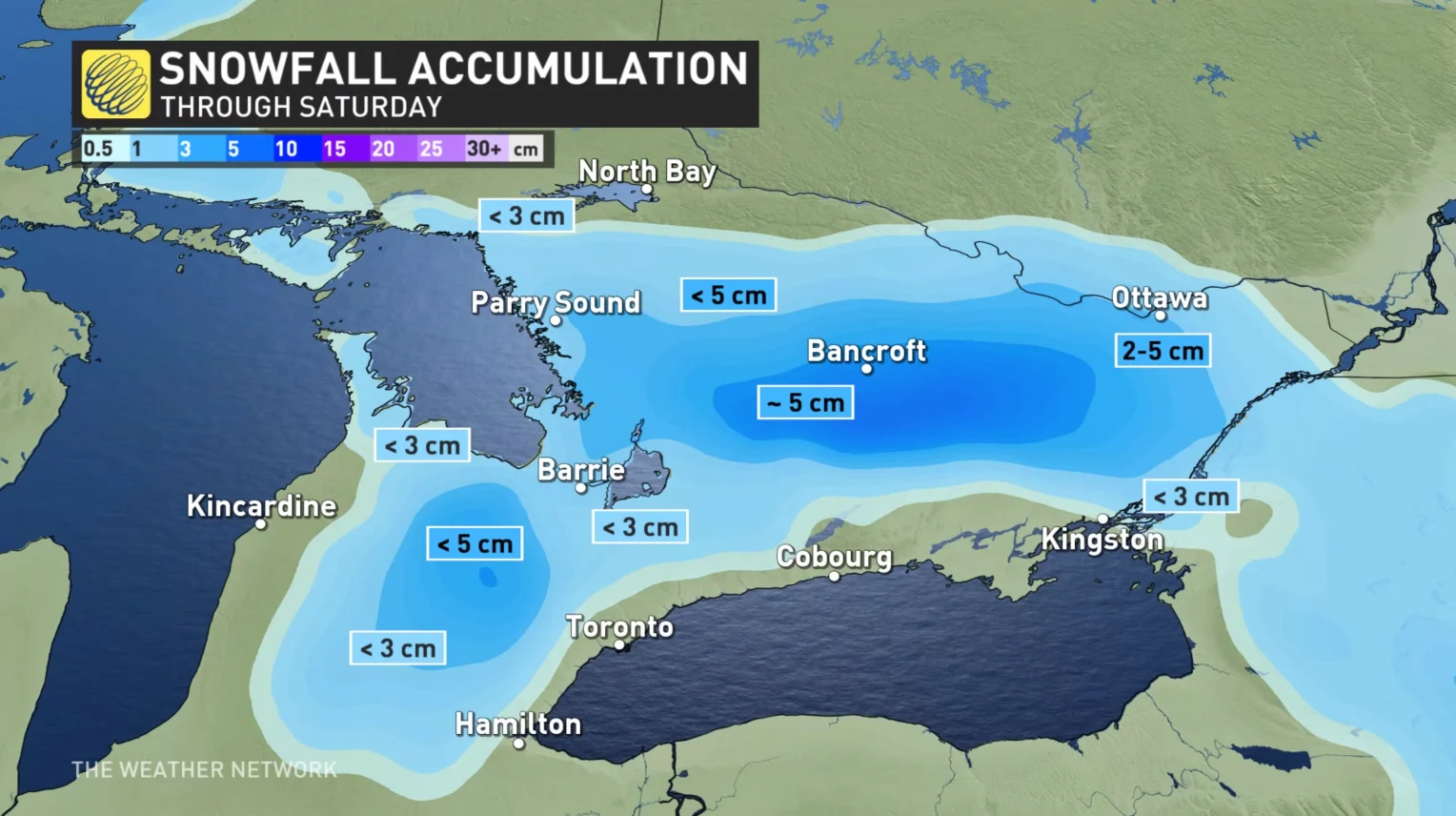 Ontario snowfall outlook