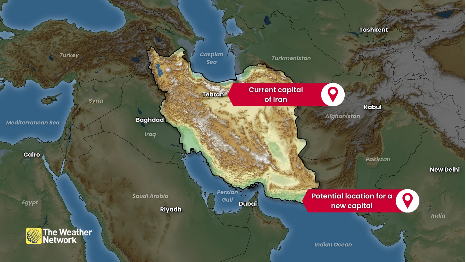 Tehran Iran Potential Capital Relocation
