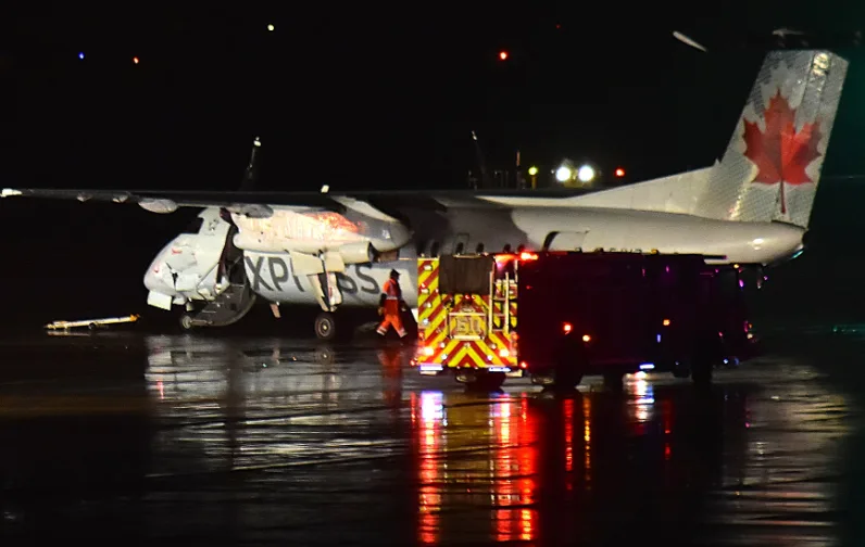Air Canada plane and fuel truck collide on runway at Pearson